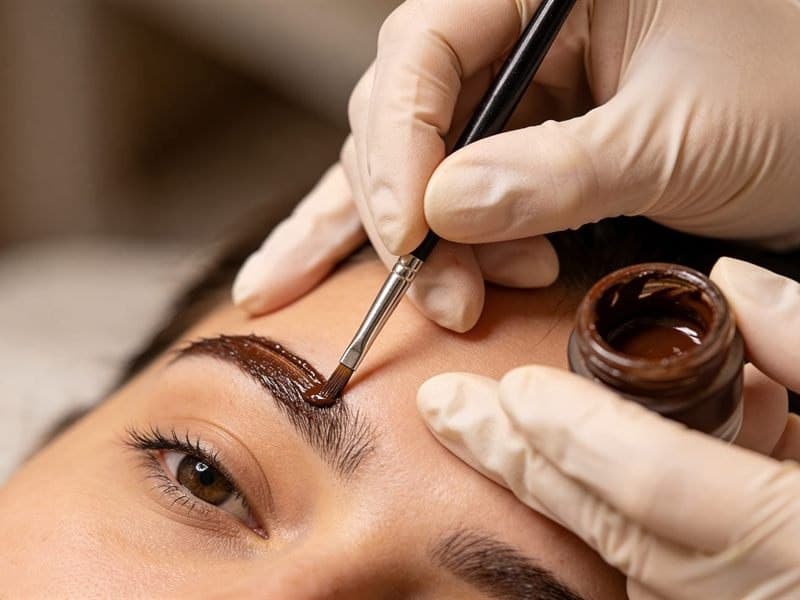 Tinte de cejas con henna en Vigo